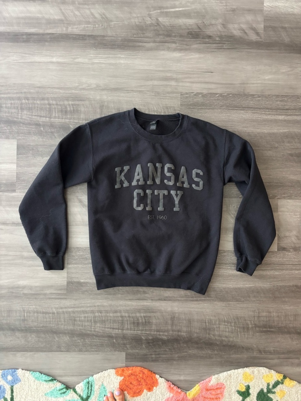 Gildan Black Kansas City Crewneck Sweatshirt